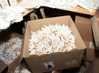 В Ужгородському районі функціонував підпільний цех із виробництва фальсифікованих цигарок