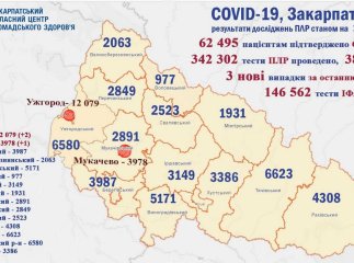 Відомо, у скількох закарпатців виявили ковід на День Незалежності