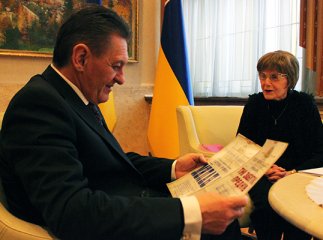 Олександр Ледида зустрівся з народною артисткою України Кларою Балог (ФОТО)