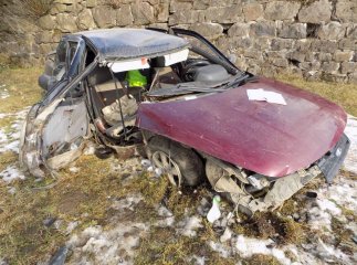 ДТП на Міжгірщині: від авто лишилася купа брухту