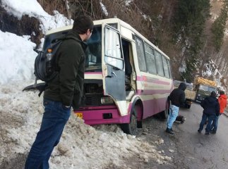 На Рахівщині рейсовий автобус "Івано-Франківськ-Мукачево" потрапив у ДТП