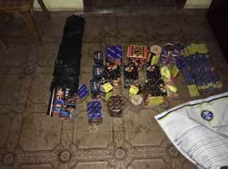 Поліція Рахівщини вилучила "ліву" піротехніку на 10 тисяч гривень