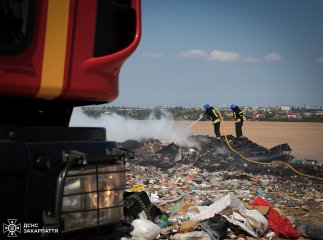 Під Ужгородом двічі за добу гасили пожежі на одній локації