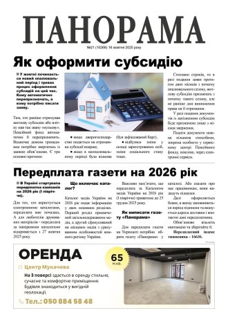 Газета «Панорама», № 21 