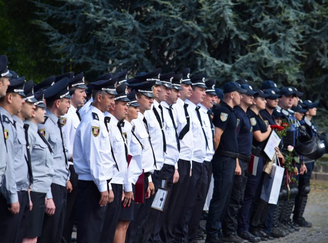 В Ужгороді пройшли урочистості з нагоди 3-ї річниці створення Національної поліції України