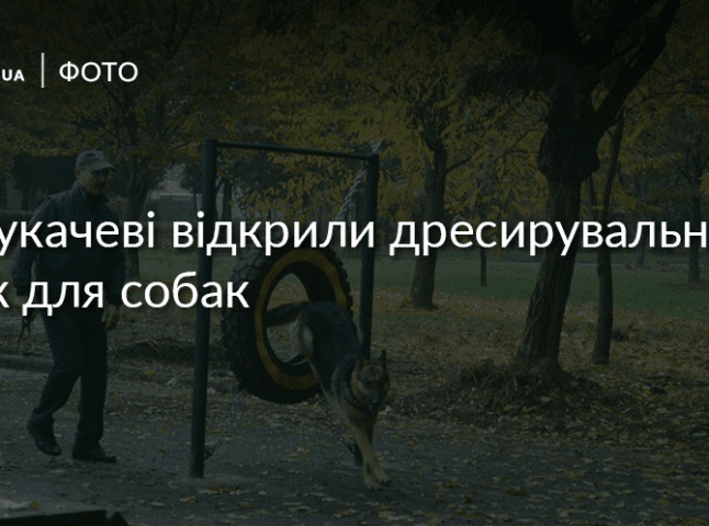 У Мукачеві відбулося урочисте відкриття дресирувального парку для собак