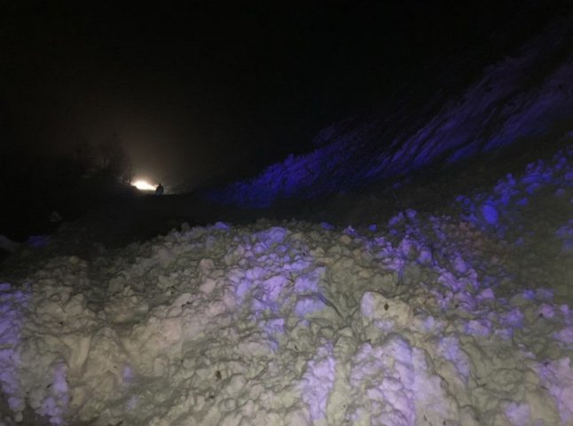 Снігова лавина перекрила трасу "Мукачево – Рогатин"