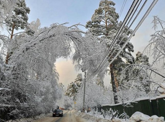Наслідки снігопаду: без світла залишилося 20 закарпатських сіл