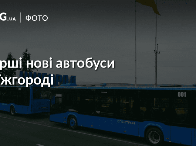 В Ужгород приїхали перші нові автобуси