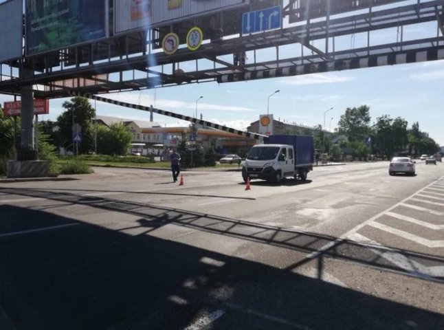 На одній із вулиць Мукачева ускладнений рух