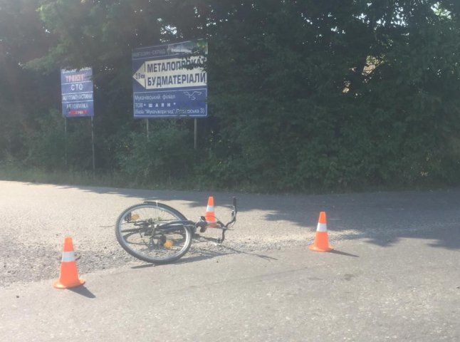 На вулиці Берегівській у Мукачеві збили велосипедиста