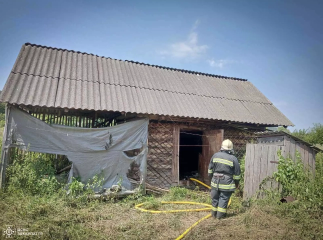 В Ужгородському районі пильний чоловік допоміг врятувати будівлю сусіда