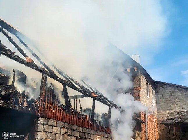 Сусіди викликали рятувальників: на Рахівщині вирувала пожежа Сусіди викликали рятувальників: на Рахівщині вирувала пожежа
