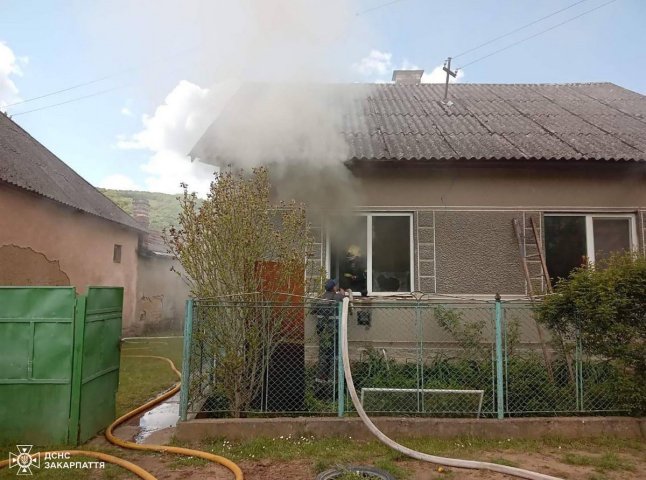 У Великоберезнянській громаді гасили пожежу У Великоберезнянській громаді гасили пожежу