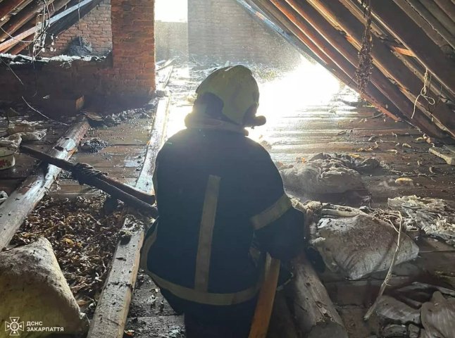 Пожежа завдала значних збитків у селі на Тячівщині