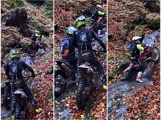 На Закарпатті поліція розслідує їзду мотоциклістів по гірських річках