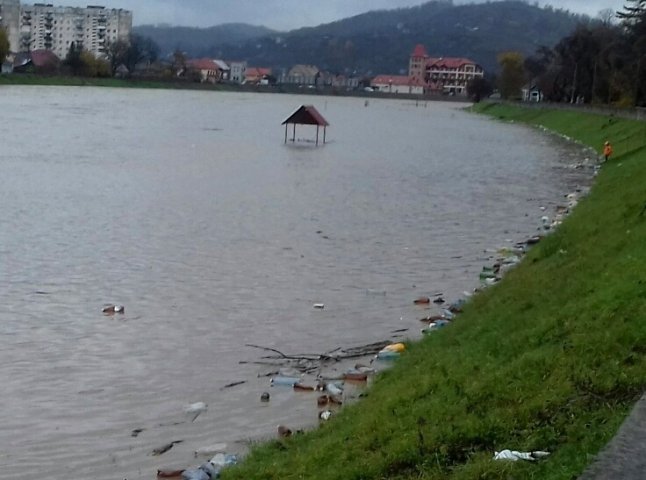 Рівень води у річці Латориця у Мукачеві сягнув 10-метрової позначки