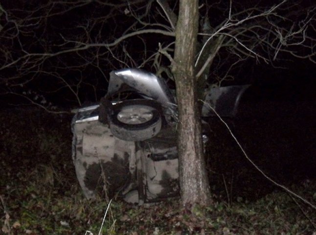 На Іршавщині автомобіль зіткнувся з деревом і розірвався на дві частини (ФОТО)