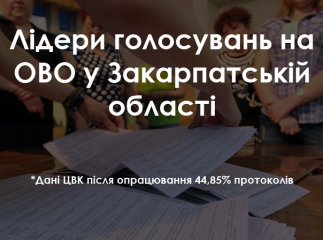 Троє братів Балог, Ланьо, Ковач та Петьовка лідирують на своїх округах (РЕЗУЛЬТАТИ)