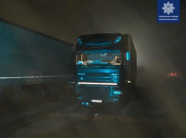 В Ужгородському районі зіткнулись дві вантажівки