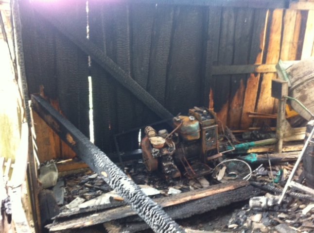 На Тячівщині в одному з ресторанів згоріла дроварня