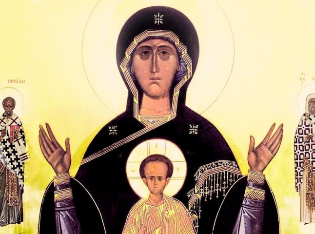 Церква вшановує ікону Божої Матері "Знамення" Златоустівська