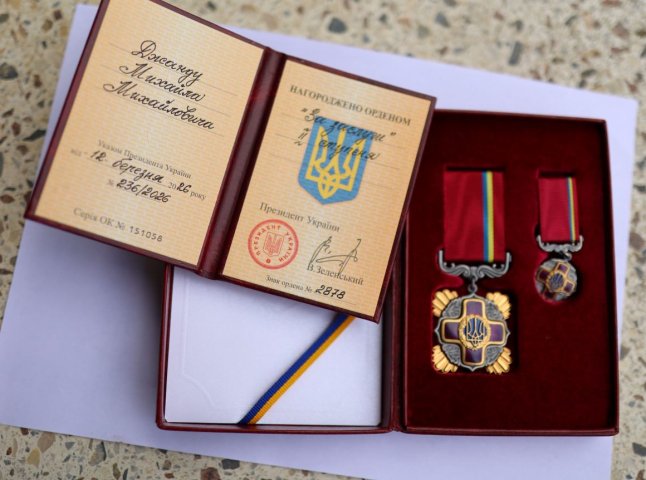 Захисник України з Хуста отримав орден «За заслуги»