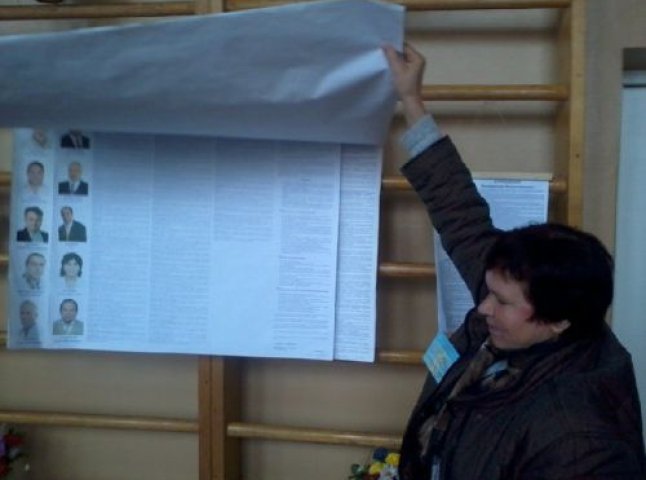 У "Народному Фронті" поскаржились, що не на всіх дільницях у Мукачеві були їхні інформаційні плакати