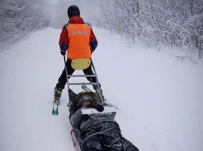 Рятувальники надавали допомогу травмованому сноубордисту