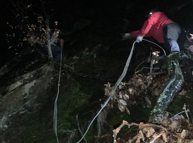 Зірвався в ущелину й зачепився за дерево: у горах врятували туриста