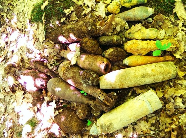 Неподалік одного з туристичних об’єктів Ужгородщини, працівники СБУ виявили сховище з боєприпасами