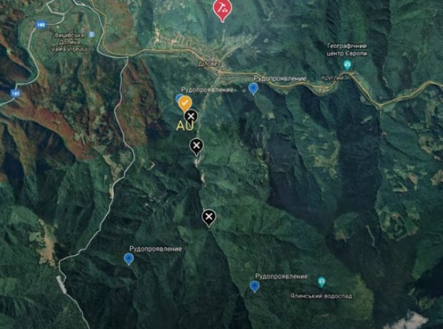 Блогер назвав село на Закарпатті, де знайшов золото, та показав місця на карті