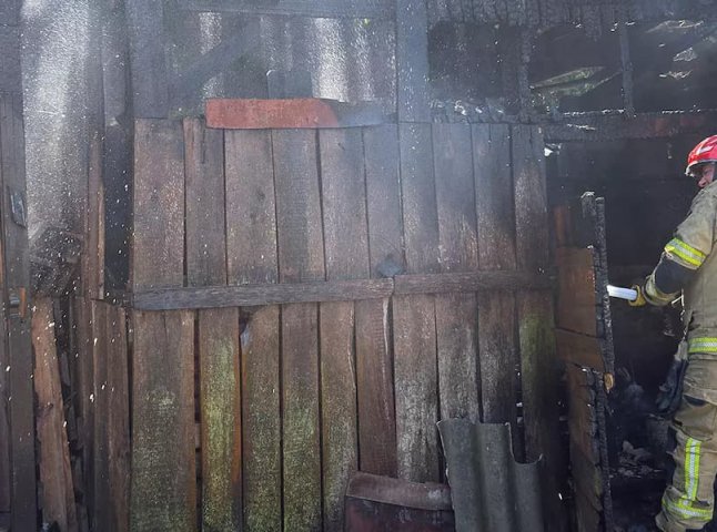 Місцеві жителі та рятувальники гасили пожежу на Ужгородщині Місцеві жителі та рятувальники гасили пожежу на Ужгородщині