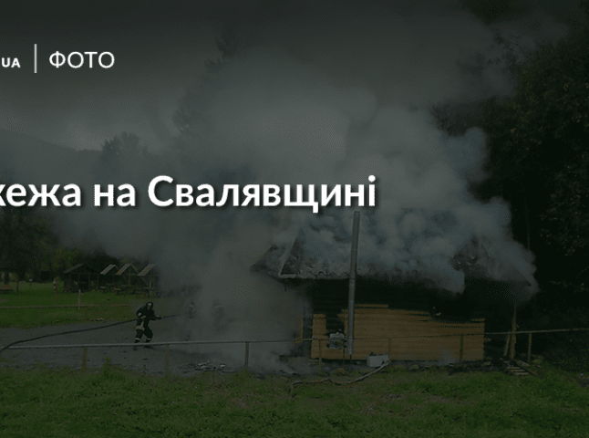 На Свалявщині неподалік траси "Київ-Чоп" виникла пожежа