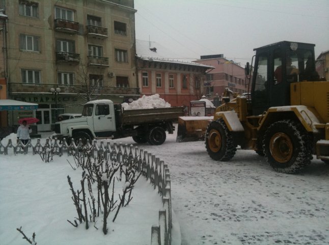 Цього року «сніговий полон» центру Мукачева не загрожує