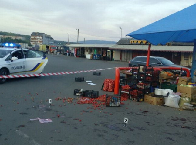 Оприлюднено фото наслідків бійки із застосуванням зброї на ринку "ГІД" у Мукачеві