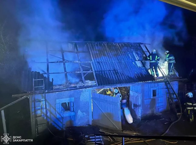 Рятувальники вночі гасили пожежу у Верхній Визниці