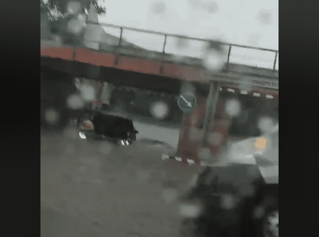 Потрапив у "водяну пастку": в Ужгороді потонуло авто