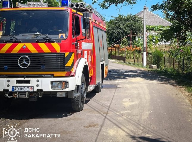 В Ужгородському районі вчора спалахнула пожежа