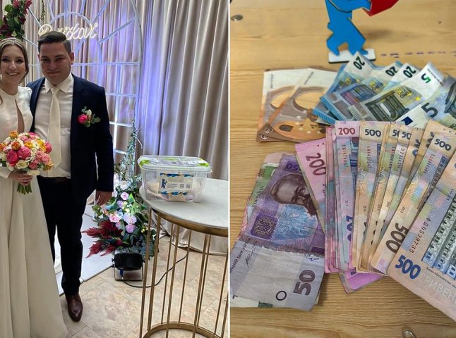 На Закарпатті молодята на весіллі зібрали гроші для ЗСУ