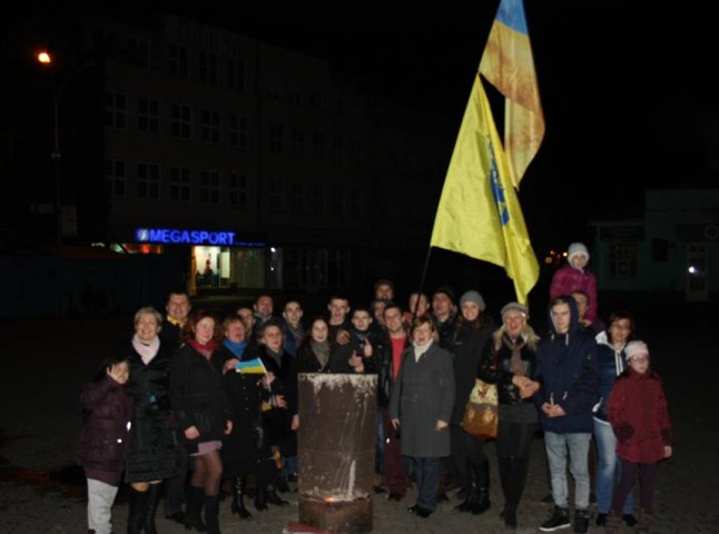 Ужгородці відзначили другу річницю Революції Гідності