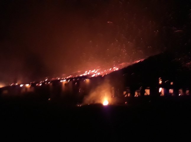 Вночі на Виноградівщині вирувала велика пожежа: подробиці від рятувальників