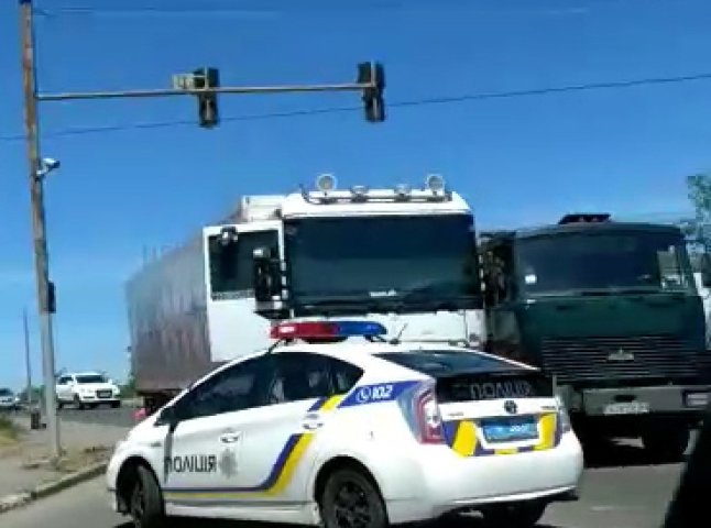 На одному з мостів Мукачева трапилася ДТП