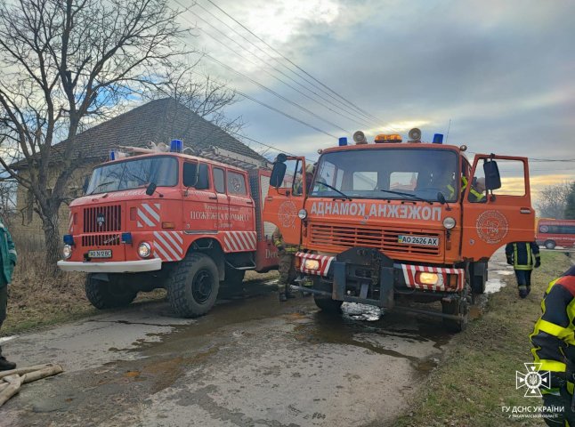 Рятувальники розповіли про пожежу, яку гасили на Берегівщині