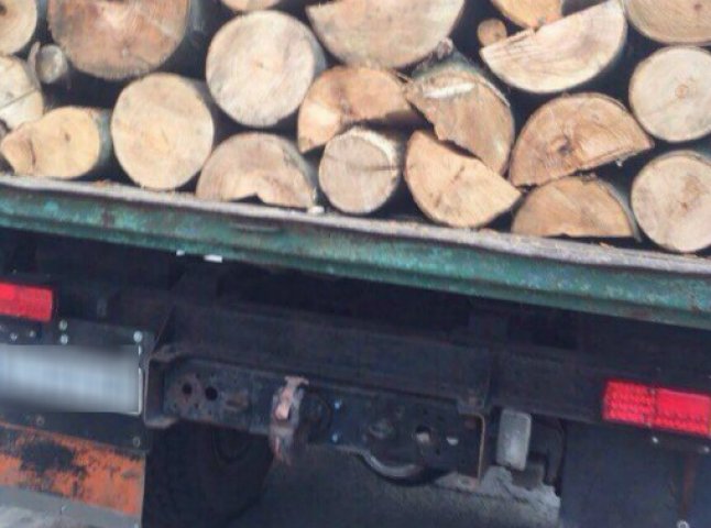 Поліцейські затримали чоловіка, який перевозив незаконно зрубану деревину