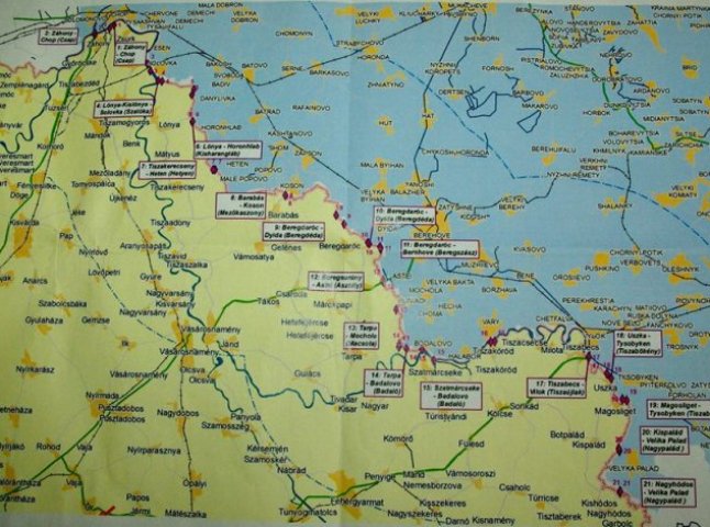 На кордоні Закарпаття з Угорщиною планують розташувати пропускні пункти через кожні 20 км