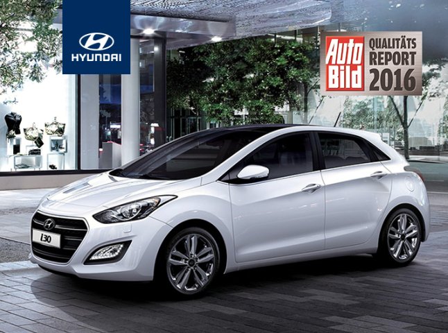 Hyundai Motor посів перше місце у рейтингу якості журналу Auto Bild