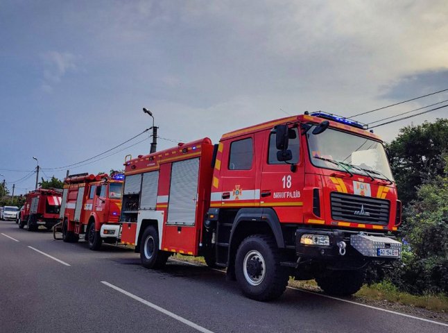 У Виноградові вирувала пожежа. Рятувальники розповіли подробиці