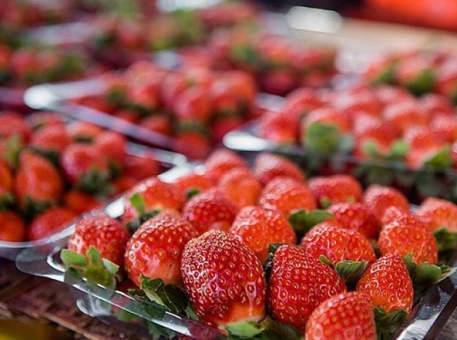 В Ужгороді вже продають свіжу полуницю