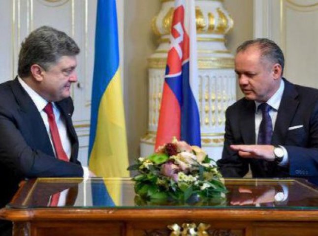 Петро Порошенко під час візиту на Закарпаття зустрінеться з Президентом Словаччини